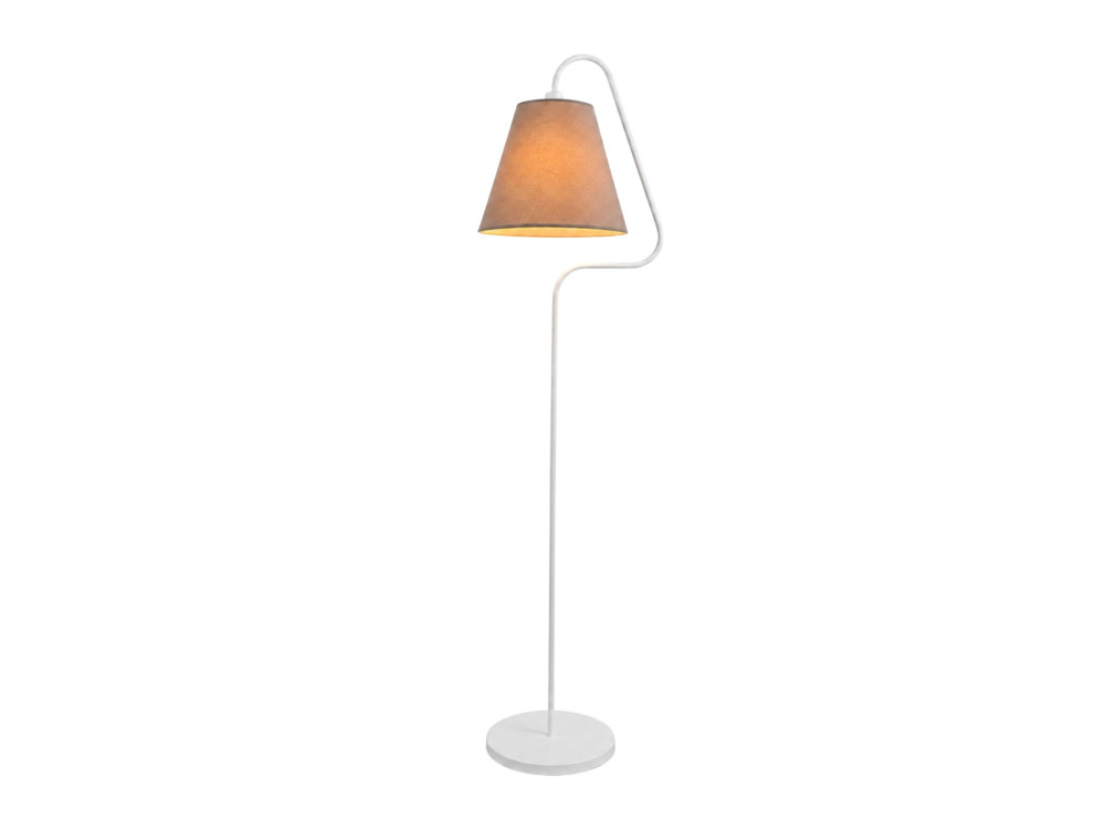 Lampada da terra in metallo "Altur" - 45 x 35 x 162 cm - Bianco