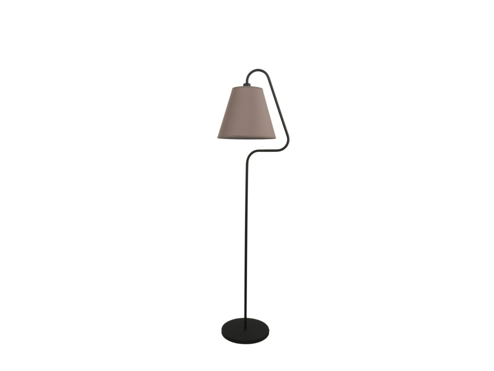 Lampada da terra in metallo "Altur" - 45 x 35 x 162 cm - Nero