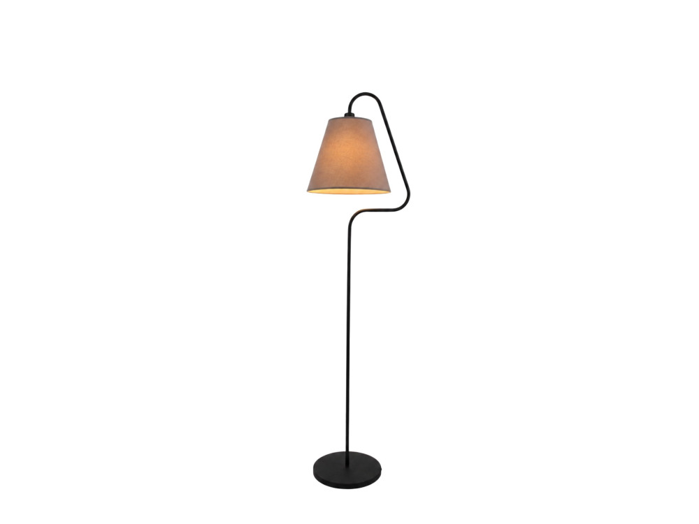 Lampada da terra in metallo "Altur" - 45 x 35 x 162 cm - Nero