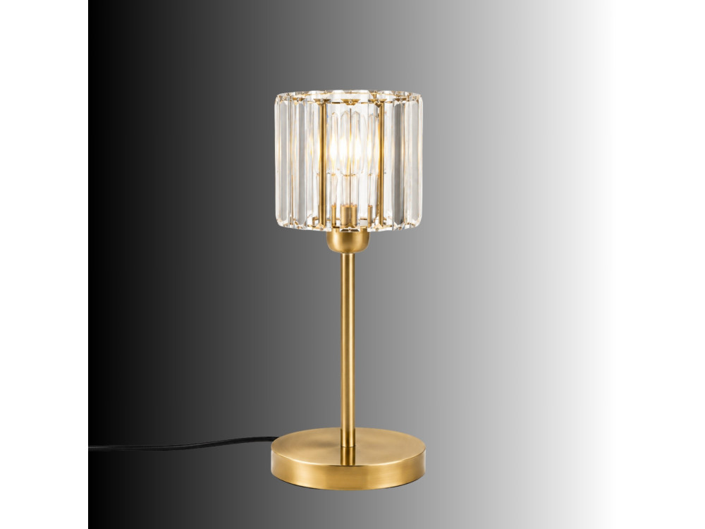 Lampada da tavolo in metallo "Yakops" - 17 x 17 x 50 cm - Giallo
