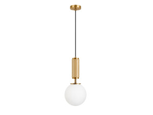 Lampada a sospensione in metallo "Moira" - 15 x 15 x 120 cm - Giallo