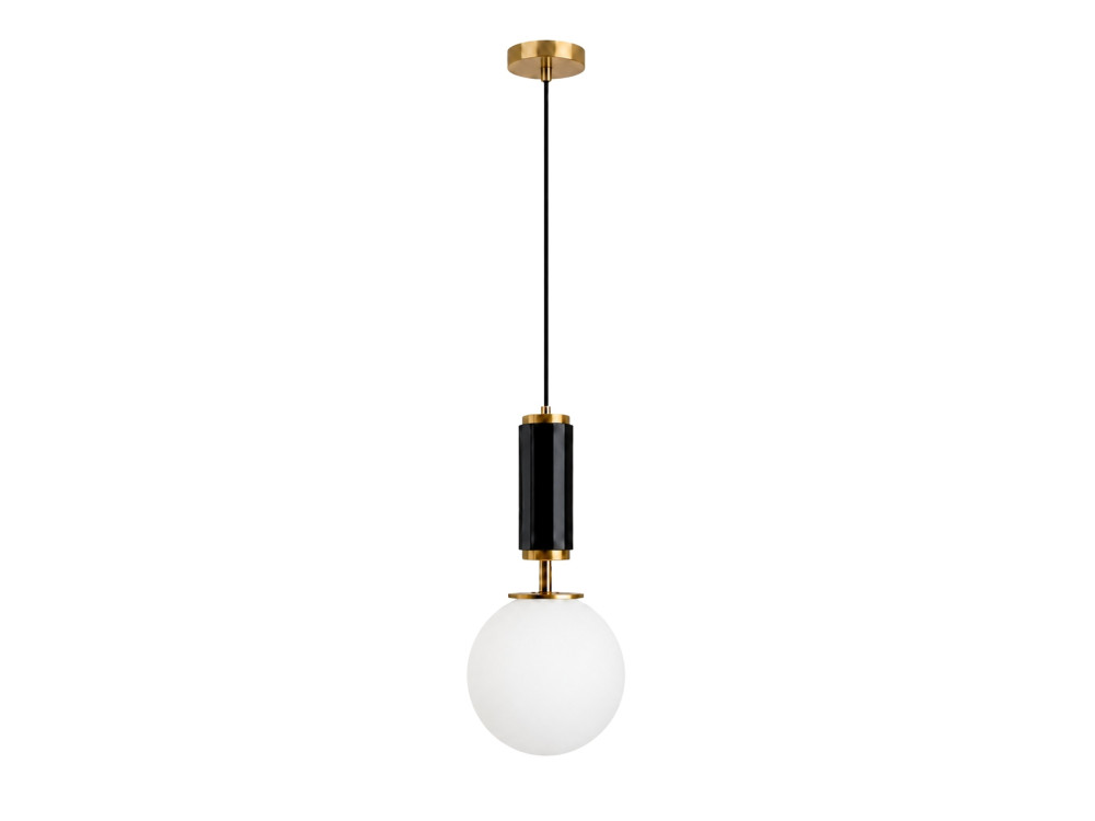 Lampada a sospensione in metallo "Moira" - 15 x 15 x 120 cm - Nero