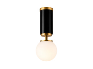 Lampada da soffitto in metallo "Moira" - 15 x 15 x 38 cm - Nero