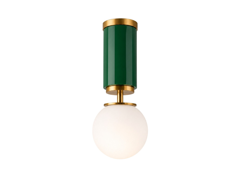 Lampada da soffitto in metallo "Moira" - 15 x 15 x 38 cm - Verde