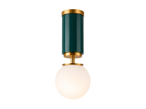 Lampada da soffitto in metallo "Moira" - 15 x 15 x 38 cm - Verde