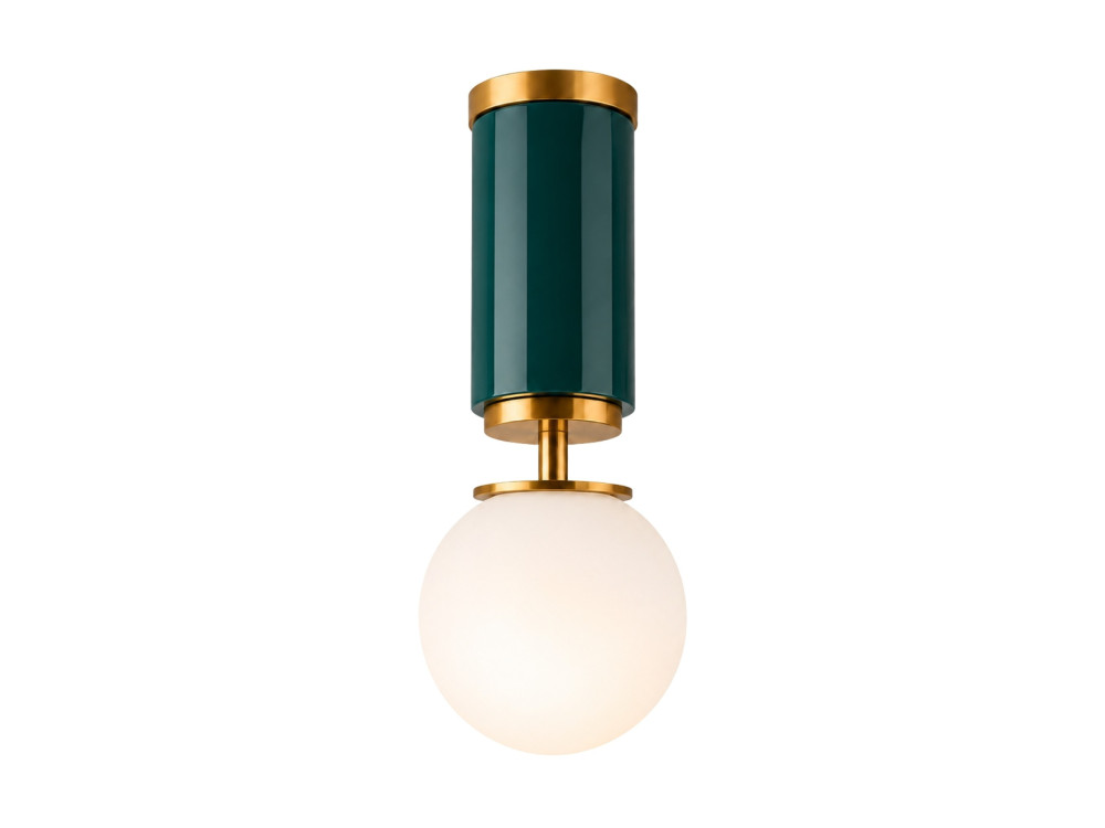 Lampada da soffitto in metallo "Moira" - 15 x 15 x 38 cm - Verde