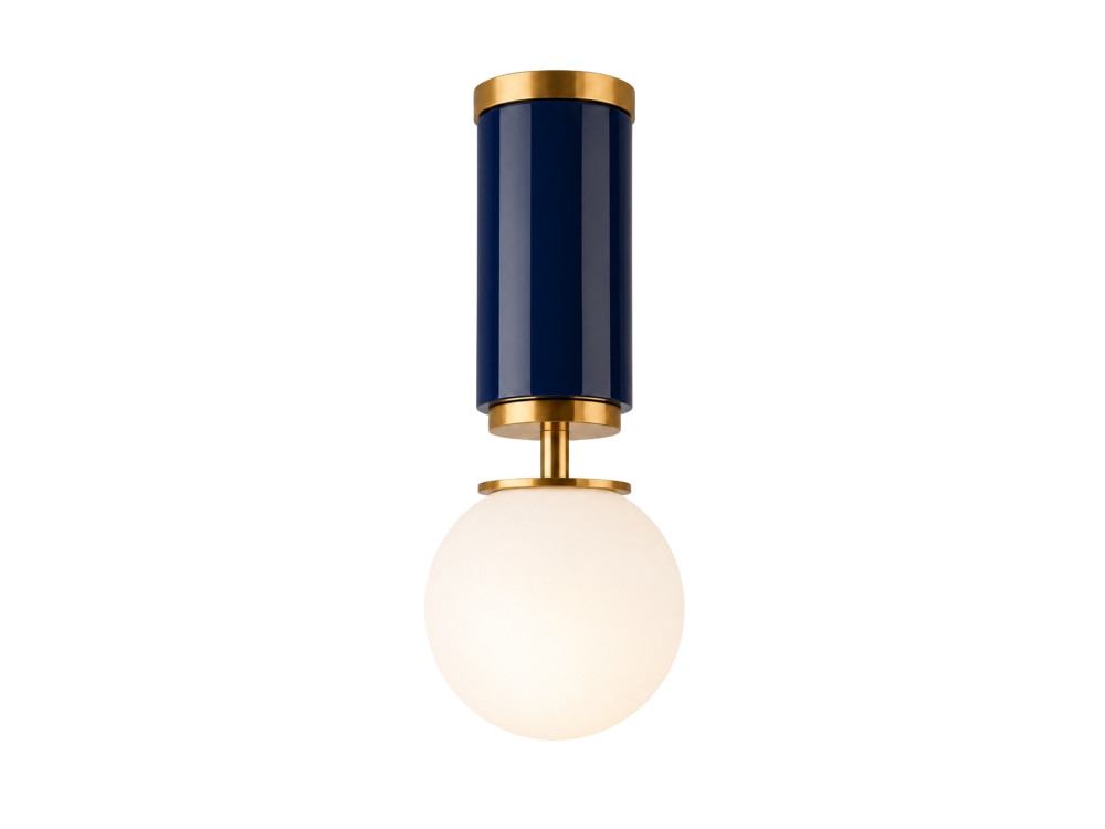 Lampada da soffitto in metallo "Moira" - 15 x 15 x 38 cm - Blu
