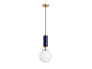 Lampada a sospensione in metallo "Moira" - 15 x 15 x 120 cm - Blu