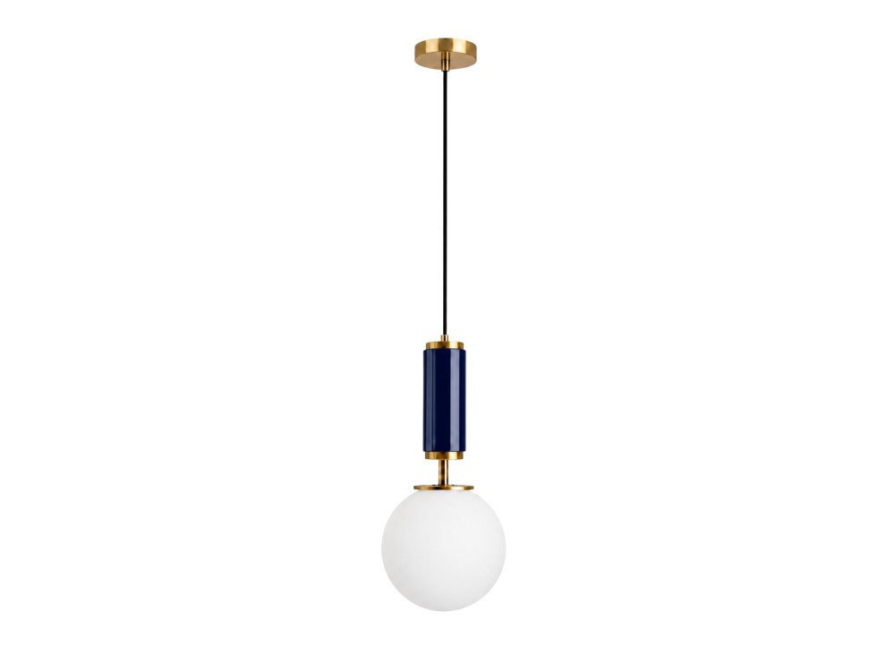 Lampada a sospensione in metallo "Moira" - 15 x 15 x 120 cm - Blu