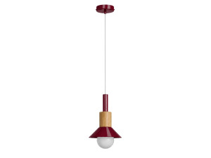 Lampada a sospensione in metallo "Elwood" - 14 x 26 cm - Rossa