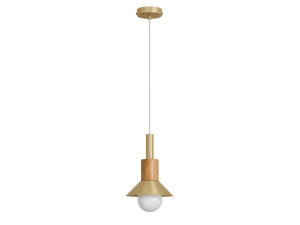 Lampada a sospensione in metallo "Elwood" - 14 x 26 cm - Giallo
