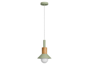 Lampada a sospensione in metallo "Elwood" - 14 x 26 cm - Verde
