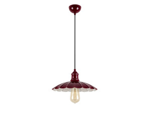 Lampada a sospensione in metallo "Volan" - 25 x 25 cm - Bordeaux