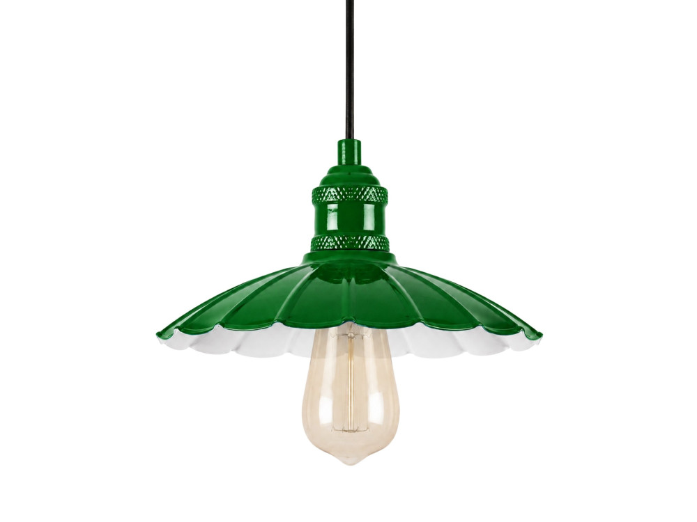 Lampada a sospensione in metallo "Volan" - 25 x 25 cm - Verde chiaro