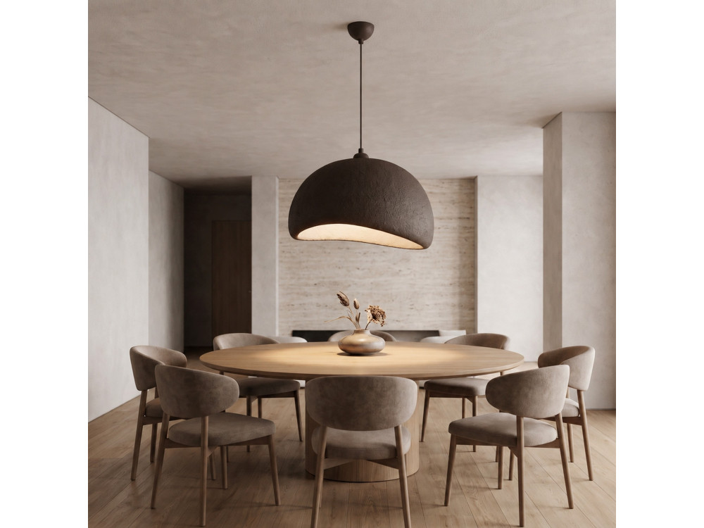 Lampada a sospensione in metallo "Beta" - 50 x 40 cm - Marrone