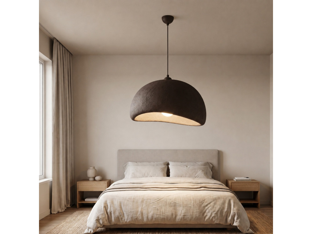 Lampada a sospensione in metallo "Beta" - 50 x 40 cm - Marrone
