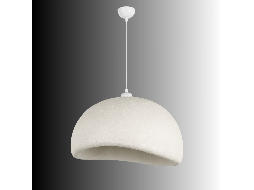 Lampada a sospensione in metallo "Beta" - 50 x 40 cm - Bianco