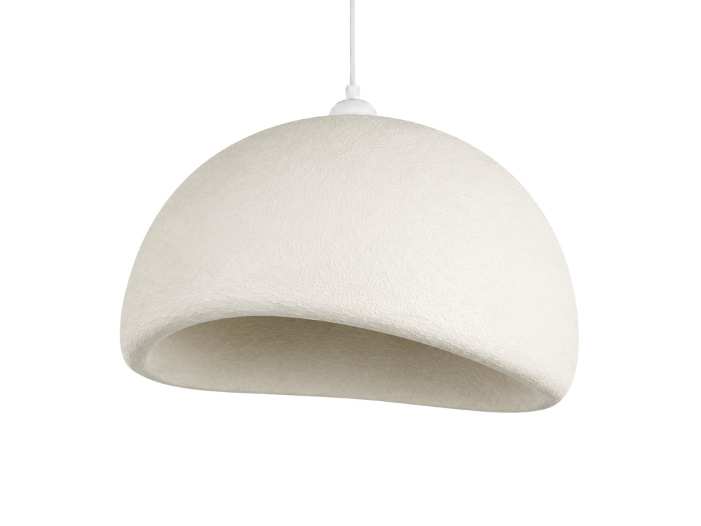 Lampada a sospensione in metallo "Beta" - 50 x 40 cm - Bianco