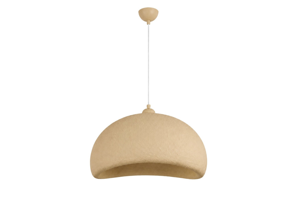 Lampada a sospensione in metallo "Beta" - 40 x 32 cm - Beige