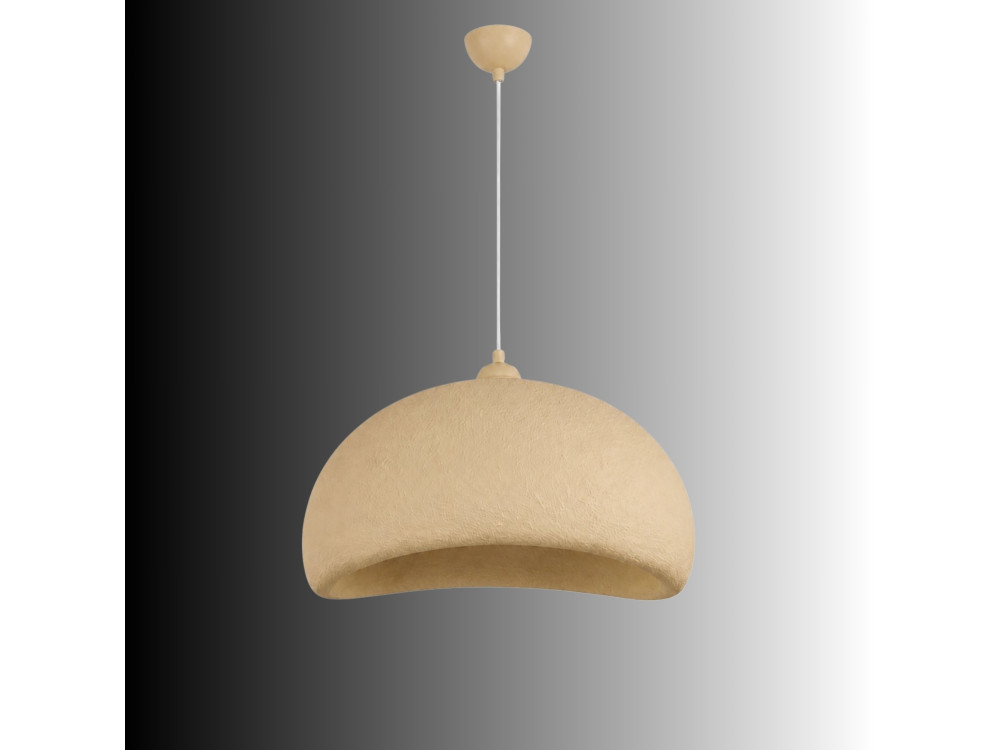 Lampada a sospensione in metallo "Beta" - 40 x 32 cm - Beige