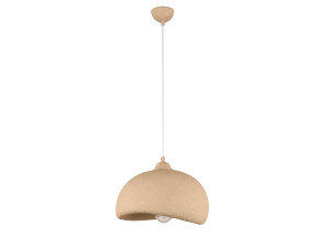 Lampada a sospensione in metallo "Beta" - 30 x 24 cm - Beige