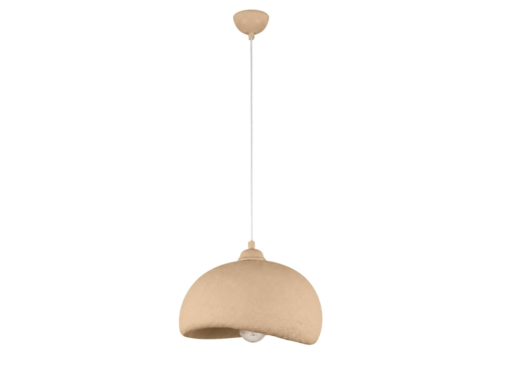 Lampada a sospensione in metallo "Beta" - 30 x 24 cm - Beige