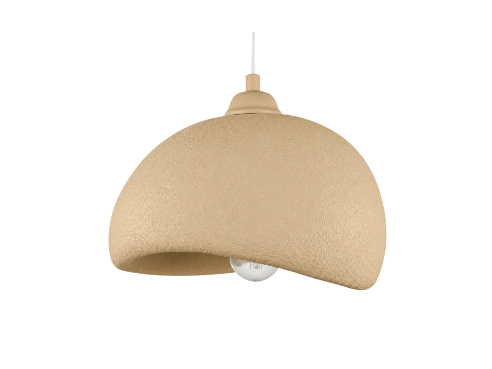 Lampada a sospensione in metallo "Beta" - 30 x 24 cm - Beige