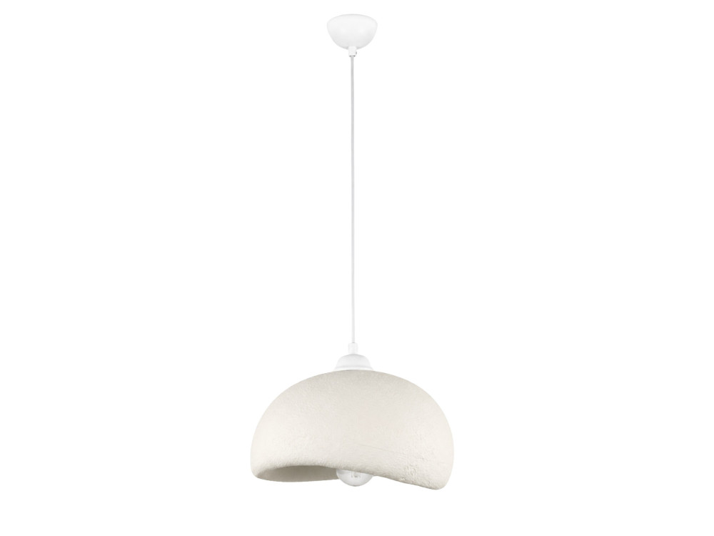 Lampada a sospensione in metallo "Beta" - 30 x 24 cm - Bianco