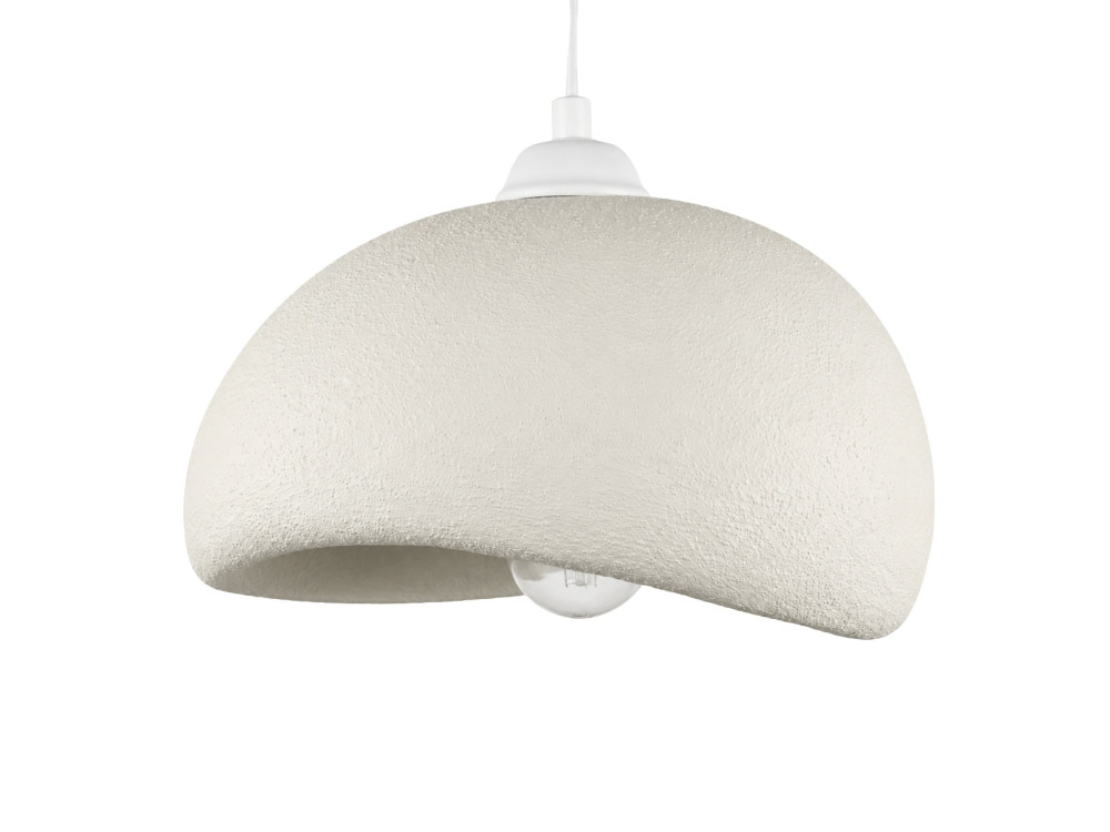 Lampada a sospensione in metallo "Beta" - 30 x 24 cm - Bianco