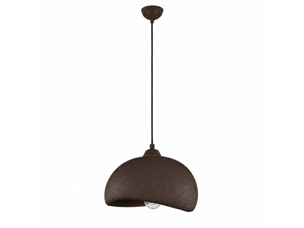 Lampada a sospensione in metallo "Beta" - 30 x 24 cm - Marrone
