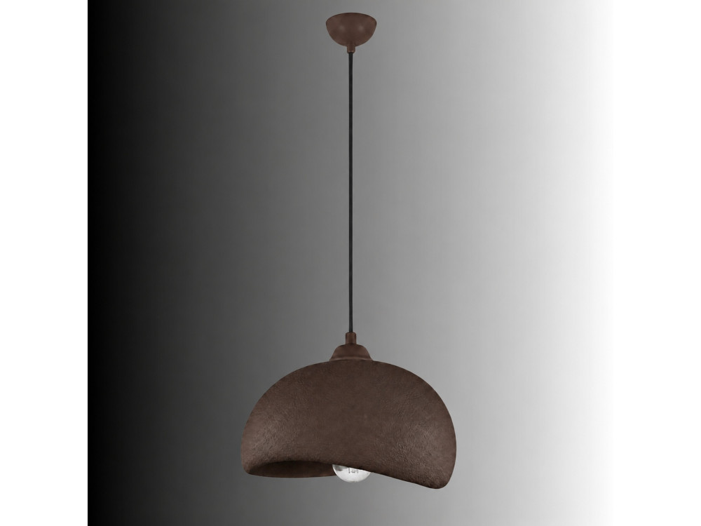 Lampada a sospensione in metallo "Beta" - 30 x 24 cm - Marrone