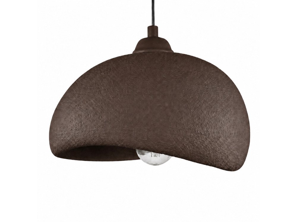 Lampada a sospensione in metallo "Beta" - 30 x 24 cm - Marrone