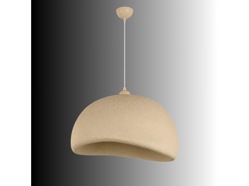 Lampada a sospensione in metallo "Beta" - 50 x 40 cm - Beige