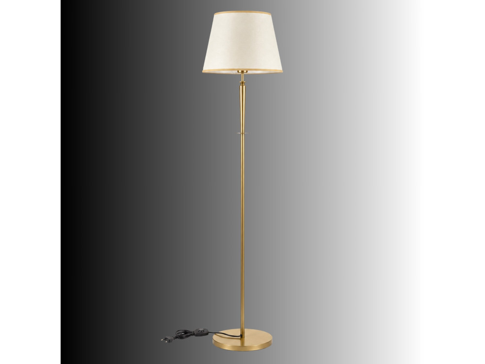 Lampada da terra in metallo "Milano" - 40 x 40 cm - Beige