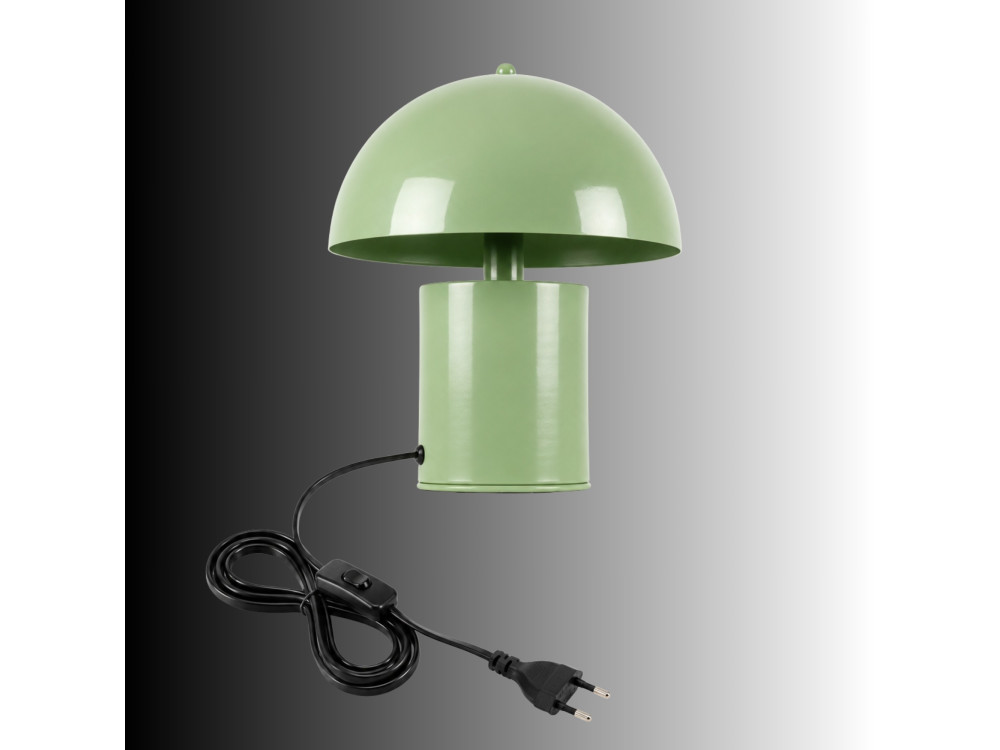 Lampada da tavolo in metallo "Pera" - 26 x 26 cm - Verde menta