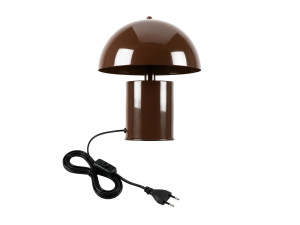 Lampada da tavolo in metallo "Pera" - 26 x 26 cm - Marrone