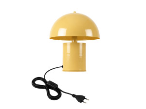 Lampada da tavolo in metallo "Pera" - 26 x 26 cm - Giallo