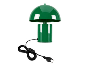 Lampada da tavolo in metallo "Pera" - 26 x 26 cm - Verde scuro