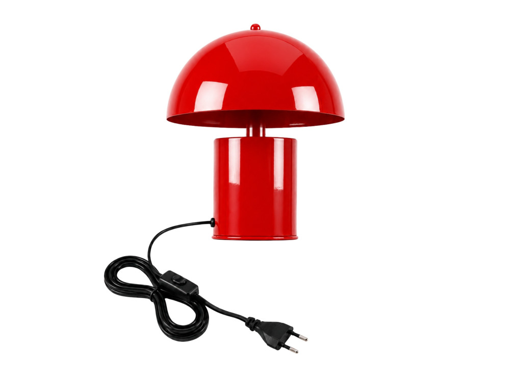 Lampada da tavolo in metallo "Pera" - 26 x 26 cm - Rossa