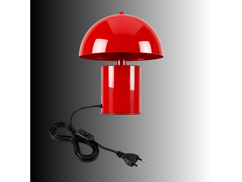 Lampada da tavolo in metallo "Pera" - 26 x 26 cm - Rossa