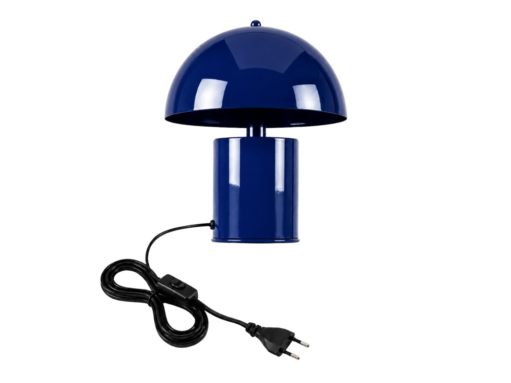 Lampada da tavolo in metallo "Pera" - 26 x 26 cm - Blu marino