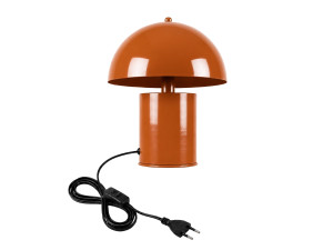 Lampada da tavolo in metallo "Pera" - 26 x 26 cm - Arancione