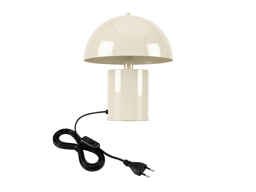 Lampada da tavolo in metallo "Pera" - 26 x 26 cm - Beige