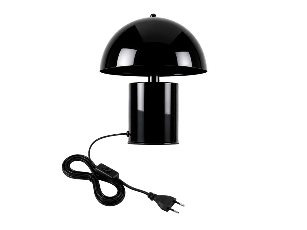 Lampada da tavolo in metallo "Pera" - 26 x 26 cm - Nero