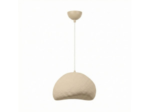 Lampada a sospensione in metallo "Loval" - 50 x 44 cm - Beige