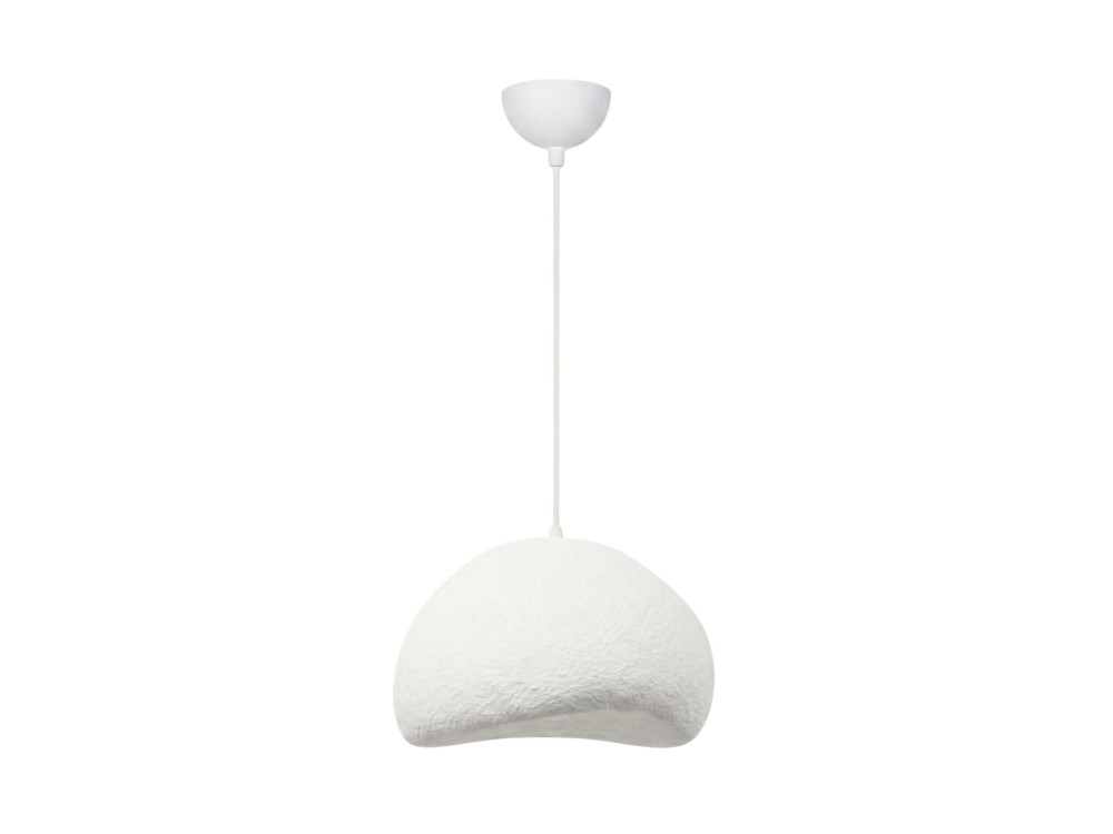 Lampada a sospensione in metallo "Loval" - 50 x 44 cm - Bianco
