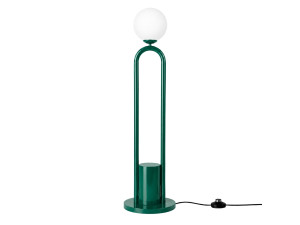 Lampada da terra in metallo "Loop" - 30 x 30 cm - Verde