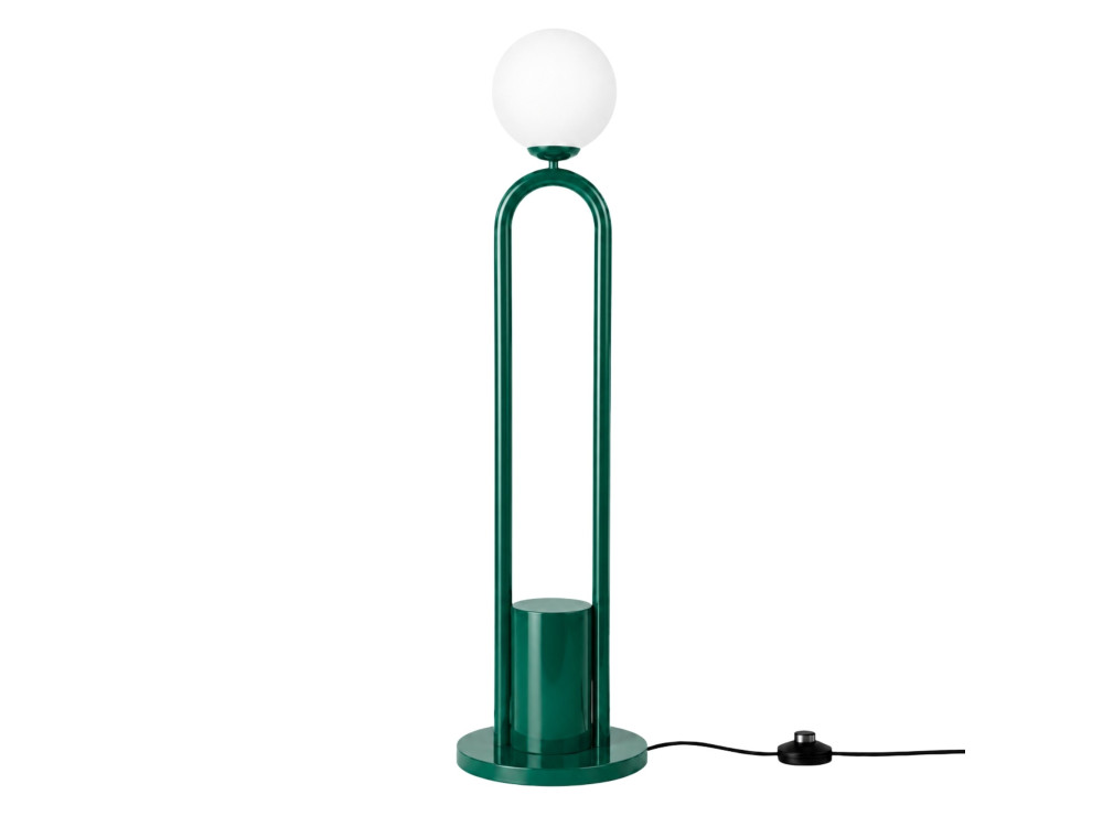 Lampada da terra in metallo "Loop" - 30 x 30 cm - Verde