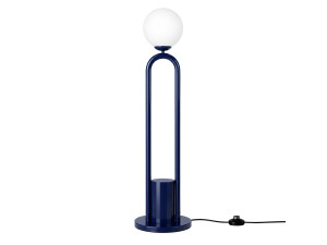 Lampada da terra in metallo "Loop" - 30 x 30 cm - Blu
