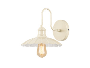 Applique da parete in metallo "Volan" - 25 x 30 cm - Beige